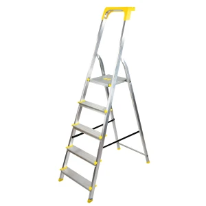 Drabina aluminiowa Bayersystem BS-DA5 z półką 150kg