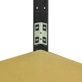 Regał metalowy wciskany P2P 180x90x40 175kg czarny HDF - łącznik