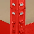 Regał metalowy wciskany P2P 180x90x40 175kg czerwony HDF - profil