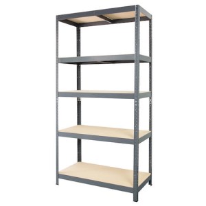 Regał metalowy wciskany P2P 180x90x40 175kg grafitowy HDF