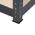 Regał metalowy RZP250 179x90x45 250kg grafitowy MDF - noga