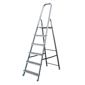 Drabina aluminiowa Bayersystem BS-DA6 150kg niebieskie elementy plastikowe