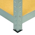 Regał metalowy wciskany R100 180x80x40 100kg ocynk HDF - noga ze stopką