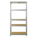 Regał metalowy wciskany R100 180x80x40 100kg ocynk HDF - front