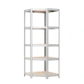 Regał metalowy narożny wciskany 180x80x80x40 175kg ocynk HDF skos