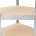 Regał metalowy narożny wciskany 180x80x80x40 175kg ocynk HDF profil półki