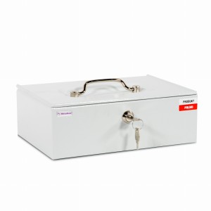 Kasetka metalowa 5PN z zamkiem kluczowym szara