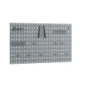 Tablica narzędziowa SC6 63x112,5 + haczyki i zawieszki (14 sztuk) szara  - skos