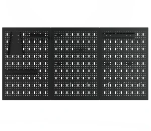 Tablica narzędziowa SC2 60x120 + haczyki i zawieszki (14 sztuk) czarna