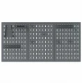 Tablica narzędziowa ŚC2 60x120 + haczyki i zawieszki (14 sztuk) szara - front