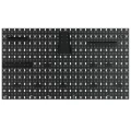 Tablica narzędziowa SC6 63x112 + haczyki i zawieszki (17 sztuk) czarna - front