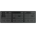 Tablica narzędziowa SC3 40x120 + haczyki i zawieszki (15 sztuk) czarna - front