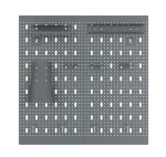 Tablica narzędziowa SC4 60x60 + haczyki i zawieszki (10 sztuk) szara