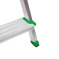 Drabina aluminiowa Bayersystem BS-DA4 150kg zielone elementy plastikowe - stopień