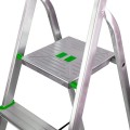 Drabina aluminiowa Bayersystem BS-DA4 150kg zielone elementy plastikowe - podest