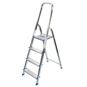 Drabina aluminiowa Bayersystem BS-DA4 150kg niebieskie elementy plastikowe 