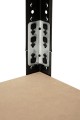 Regał metalowy wciskany RZP 179x75x35 100kg czarny HDF - łącznik nóg