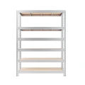 Regał metalowy wciskany Mega-Met 240x180x60 300kg 6 półek ocynk HDF - front