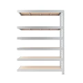 Dostawka do regału wciskanego Mega-Met 240x180x60 300kg 6 półek ocynk HDF - front