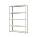 Regał metalowy wciskany P2P R265 180x120x40 265kg szary MDF - 5 półek - skos
