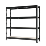 Regał metalowy wciskany Mega-Met 180x200x60 500kg 4 półki MDF