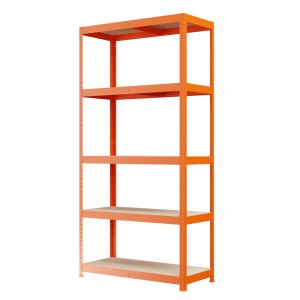 Regał metalowy wciskany P2P R100 180x90x40 100kg pomarańczowy HDF