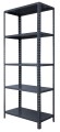 Regał metalowy skręcany BR10 178x90x30 80kg grafit 5 półek - skos
