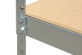 Regał metalowy skręcany STABIL 6 półek 225x90x40 200kg ocynk MDF - noga z półką