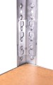Regał metalowy wciskany RZP220 179x90x40 220kg ocynk HDF - noga z półką