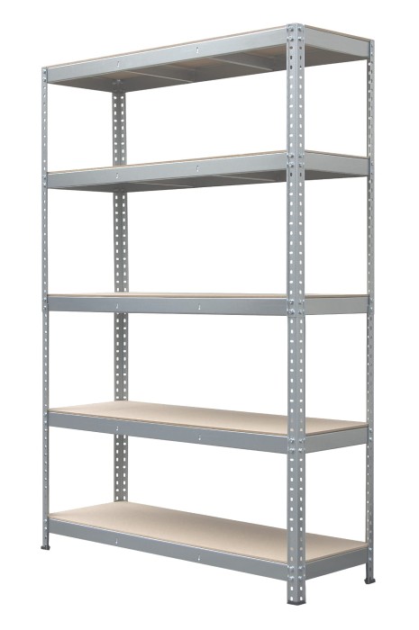 Regał metalowy skręcany STABIL 180x120x40 200kg ocynk MDF - skos