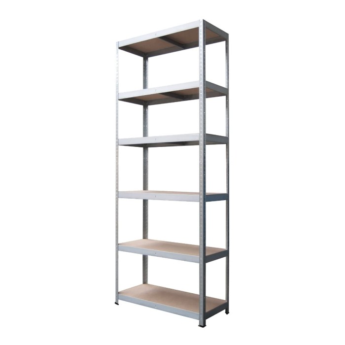 Regał metalowy wciskany TOP 225x90x40 220kg ocynk HDF skos