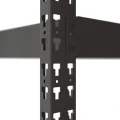 Regał metalowy wciskany Mega-Met 180x160x60 500kg 4 półki grafitowy HDF noga