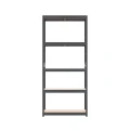 Regał metalowy wciskany RZP R150 179x75x35 150kg grafitowy HDF 5 półek - front