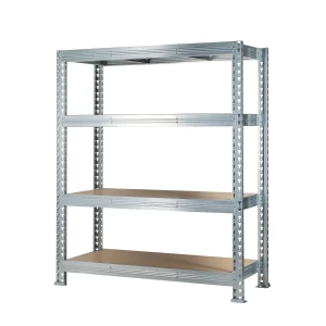 Regał metalowy wciskany Mega-Met 180x160x60 300kg 4 półki HDF ocynk