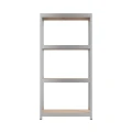 Regał metalowy wciskany P2P 150x70x30 100kg ocynk HDF 4 półki - front