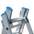 Drabina aluminiowa Bayersystem BS-DW 3x7 niebieskie elementy plastikowe - łączenie elementów