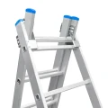 Drabina aluminiowa Bayersystem BS-DW 3x7 niebieskie elementy plastikowe - łączenie elementów