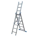 Drabina aluminiowa Bayersystem BS-DW 3x6 niebieskie elementy plastikowe