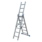 Drabina aluminiowa Bayersystem BS-DW 3x6 niebieskie elementy plastikowe