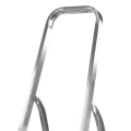 Drabina aluminiowa Bayersystem BS-DA4 150kg niebieskie elementy plastikowe - pałąk