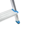Drabina aluminiowa Bayersystem BS-DA4 150kg niebieskie elementy plastikowe - stopień