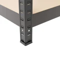 Regał metalowy schodkowy wciskany P2P R200 180x100x30/60 100/200kg grafitowy - noga ze stopką
