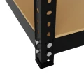Regał metalowy skręcany STABIL 180x90x40 200kg czarny HDF - noga ze stopką