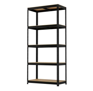 Regał metalowy skręcany STABIL 180x90x40 200kg czarny HDF