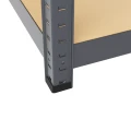 Regał metalowy wciskany P2P 180x160x40 250kg grafitowy 4 półki - noga ze stopką