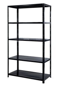 Regał metalowy wciskany BR-WW 185x100x40 100kg czarny