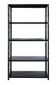 Regał metalowy wciskany BR-WW 185x100x40 100kg czarny - front