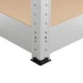 Regał metalowy wciskany RZP3 R300 194x100x50 ocynk HDF - noga ze stopką