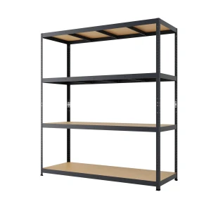 Regał metalowy wciskany P2P 180x160x60 250kg grafitowy 4 półki