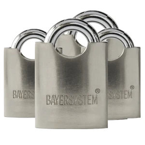 Zestaw kłódek jarzmowych żelaznych Bayersystem PL 60 - 4 sztuki